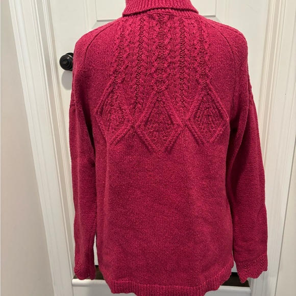 Sundance women’s raspberry tunic sweater, L - Picture 2 of 6